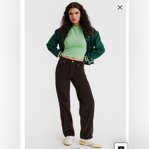 NWT, Levi’s baggy dad corduroy jeans, S W28/L32.